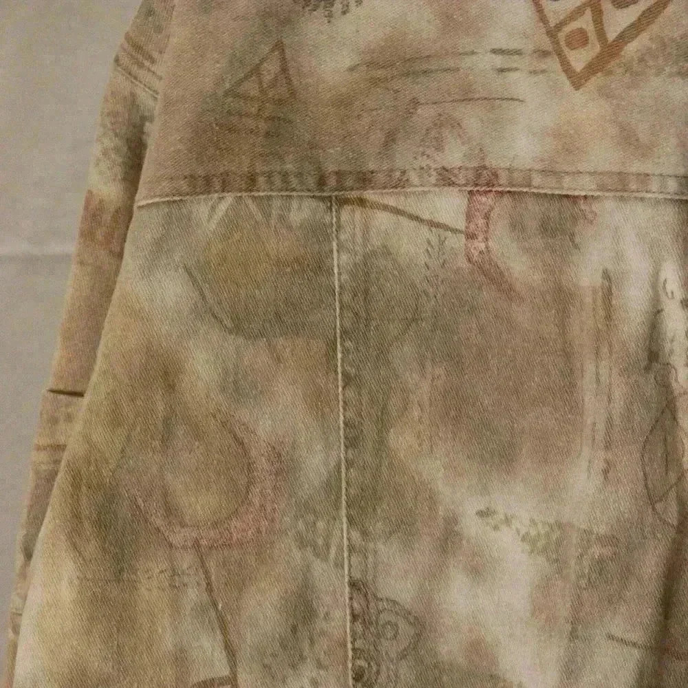 Chico's Design Jacket Patterned Denim Looking Lay… - image 2